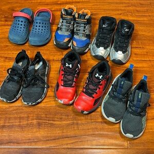 Under Armour Reebok Adidas Boy Shoe Bundle